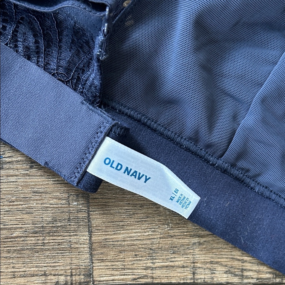 Old Navy|Lace Bralette in Navy Blue sz XL - Picture 4 of 4